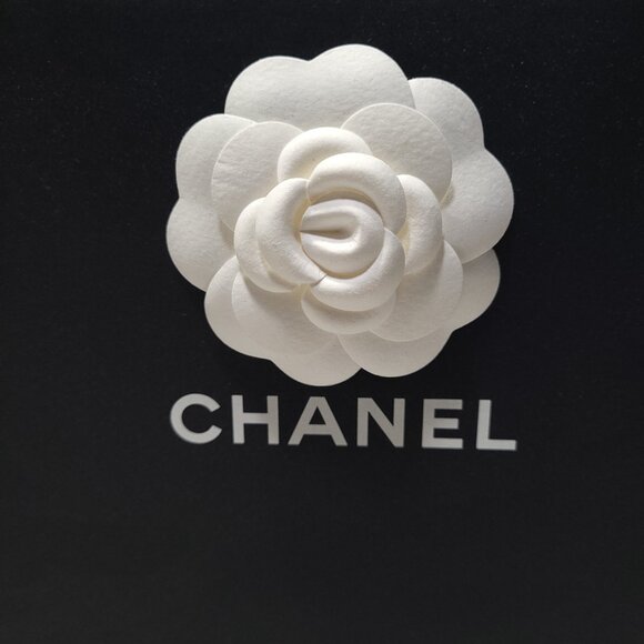 Chanel Gift Shopping Bag Camellia Flower 7.25 x 8.5 x 3.25 in Rope Handle Empty - Picture 2 of 9